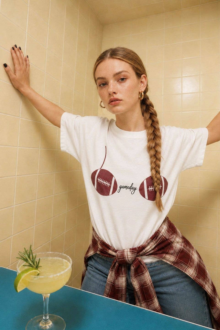 FOOTBALL BRA GRAPHIC TEE