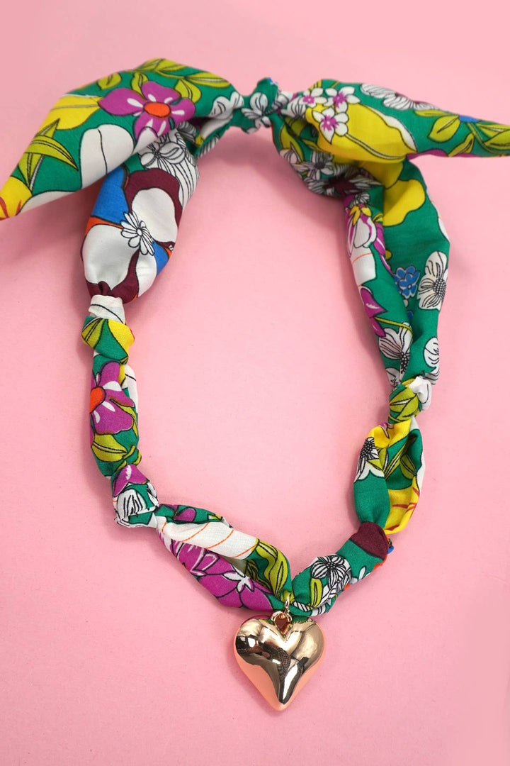 Accessories, Necklaces - HANDMADE SCARF CHARM NECKLACE | 80N91790 - - Cultured Cloths Apparel