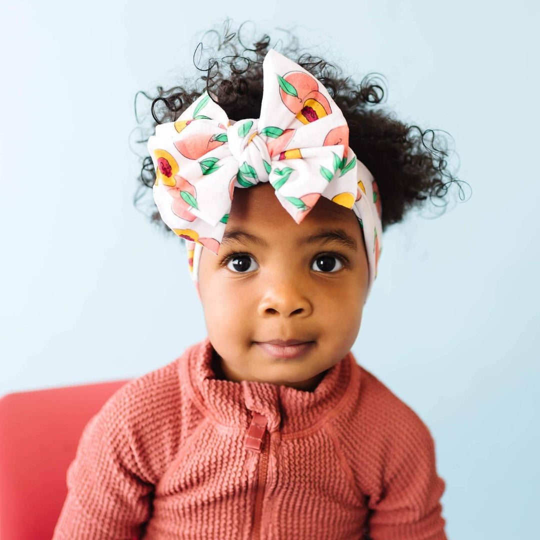 Accessories - Baby Bling® Printed FAB® soft nylon bow headband - - Cultured Cloths Apparel