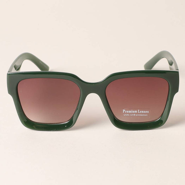 Sunglasses - Oversized Square Shape Chunky Frame Sunglasses - - Cultured Cloths Apparel