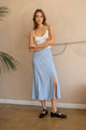 Women's Skirts - FLORAL SIDE SLIT BIAS MIDI SKIRT -  - Cultured Cloths Apparel