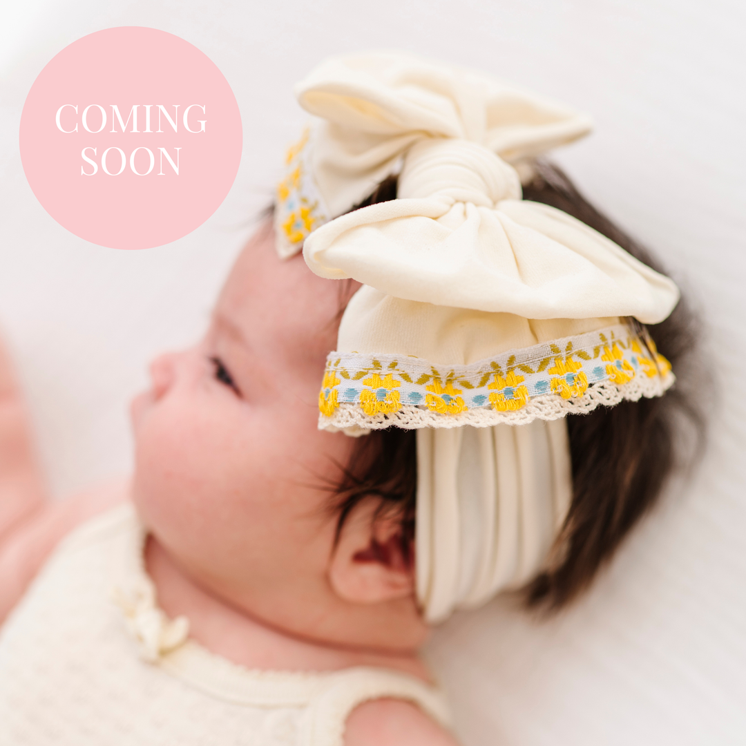 Accessories - NOVELTY FAB®: Ivory Yellow Floral - - Cultured Cloths Apparel