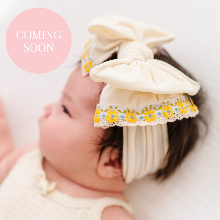 Accessories - NOVELTY FAB®: Ivory Yellow Floral - - Cultured Cloths Apparel