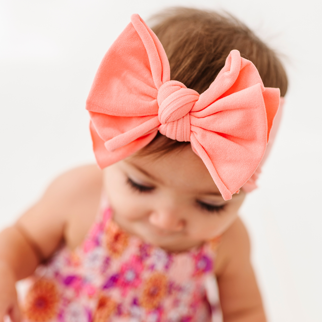 Accessories - Baby Bling® FAB-BOW-LOUS® soft nylon bow headband - - Cultured Cloths Apparel