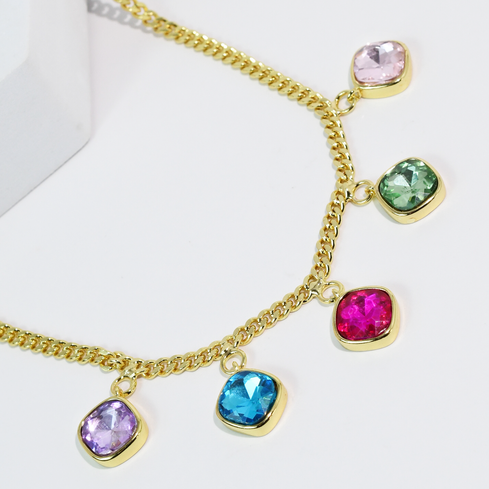 Accessories, Necklaces - Rainbow Kiss Necklace - - Cultured Cloths Apparel