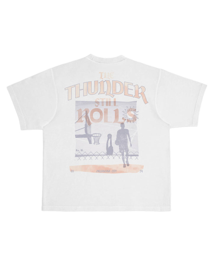 Graphic T-Shirts - Thunder Still Rolls Heavyweight Tee - Oklahoma City Thunder - - Cultured Cloths Apparel