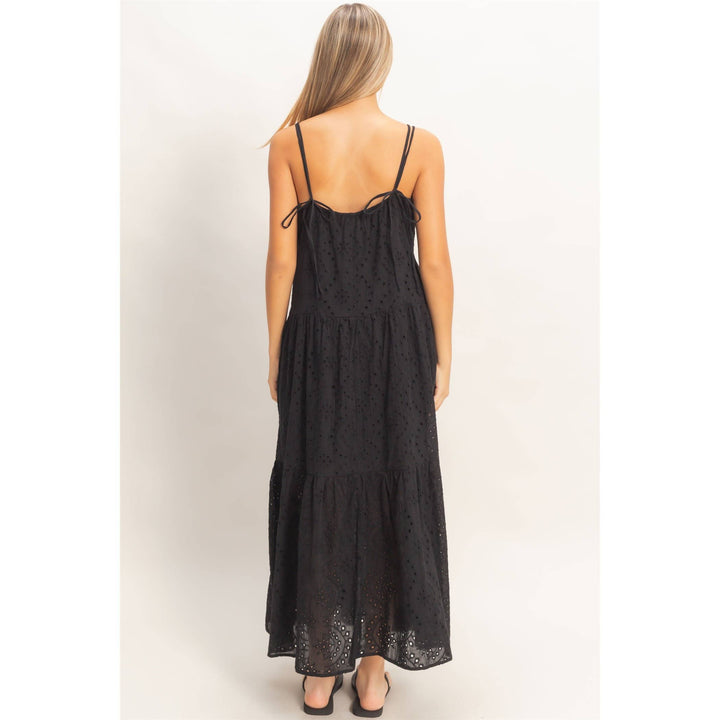 Dresses - Tiered Spaghetti Strap Maxi Dress - - Cultured Cloths Apparel