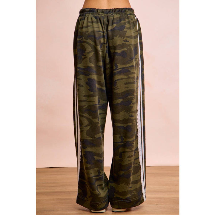 Pants - CAMOUFLAGE FRENCH TERRY LACE CONTRAST SWEATPANTS - - Cultured Cloths Apparel