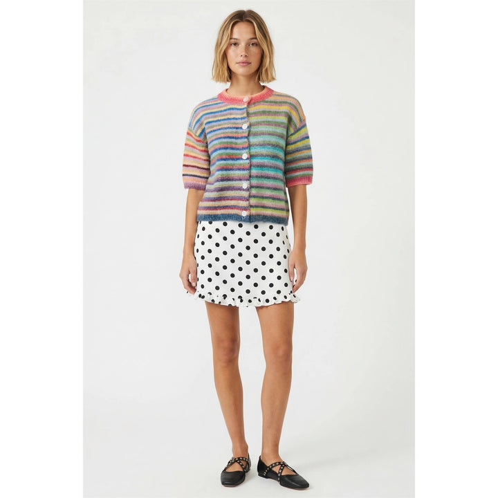 Multi color button up cardigan