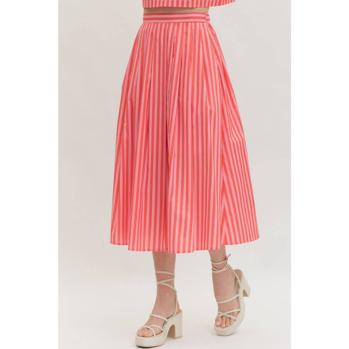 Women's Skirts - Striped midi skirt - - Cultured Cloths Apparel