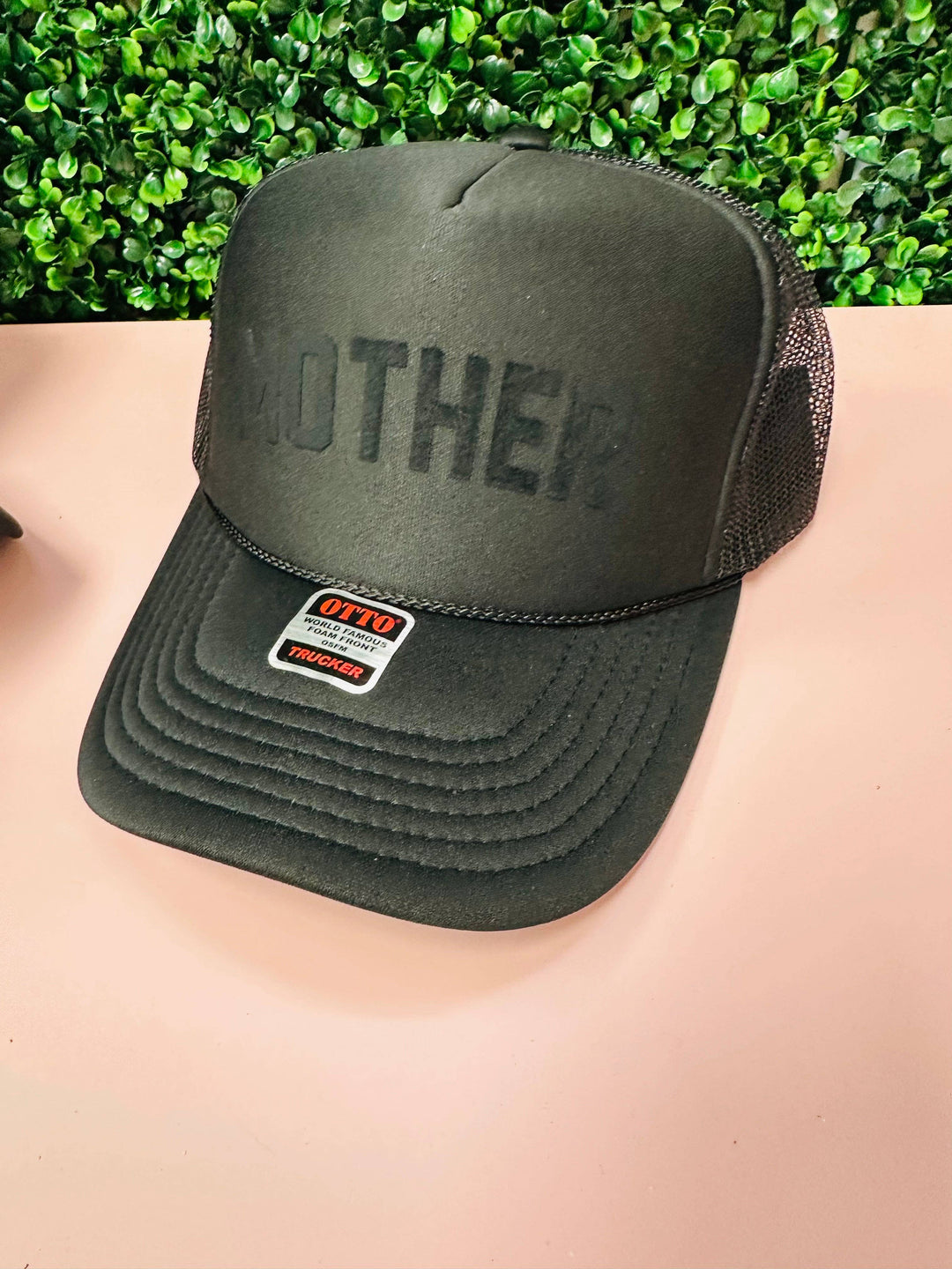 Accessories, Hats - TOT Trucker - MOTHER - (Black on Black) - - Cultured Cloths Apparel