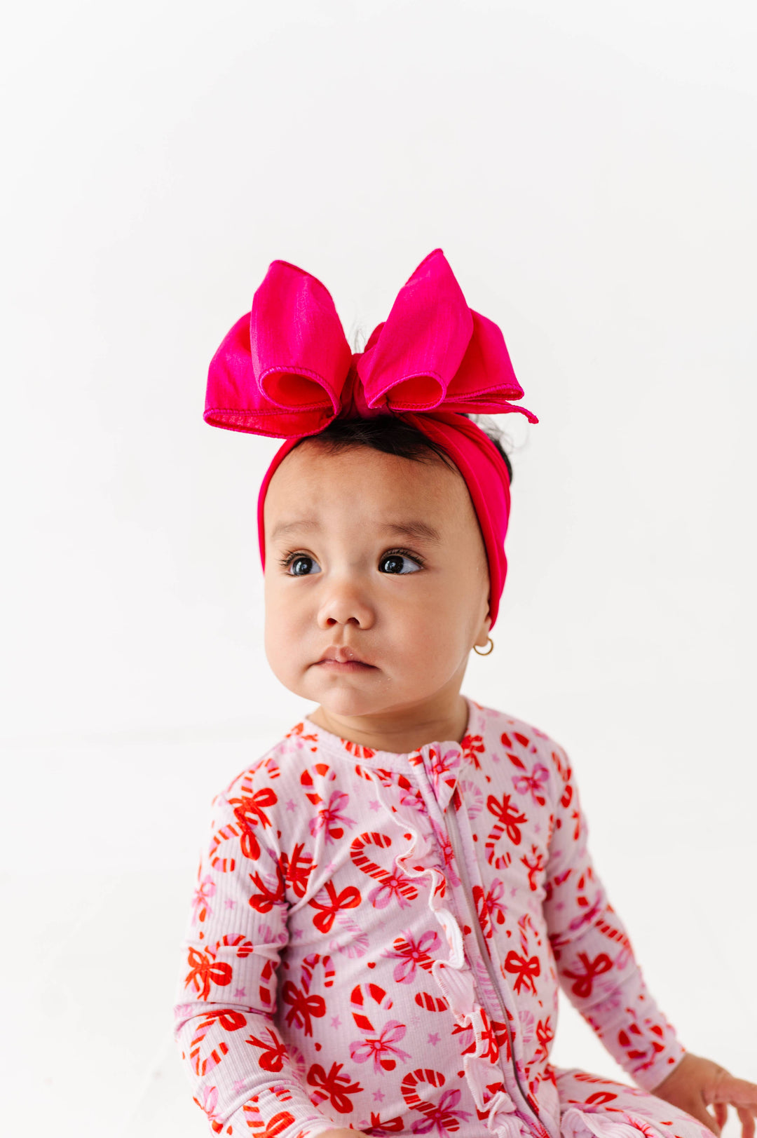 Accessories - Baby Bling® Faux Silk Big Classic Bow on soft nylon headband - - Cultured Cloths Apparel