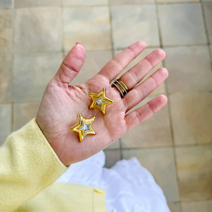 Accessories - Mix Metal Star Stud - - Cultured Cloths Apparel