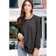 Women's Long Sleeve - Bree Top - BLACK - Cultured Cloths Apparel