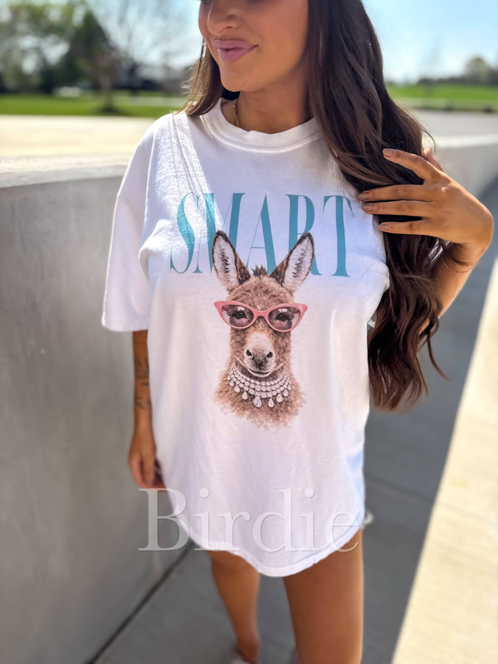 Graphic T-Shirts - Smart A Graphic Tee on White - - Cultured Cloths Apparel