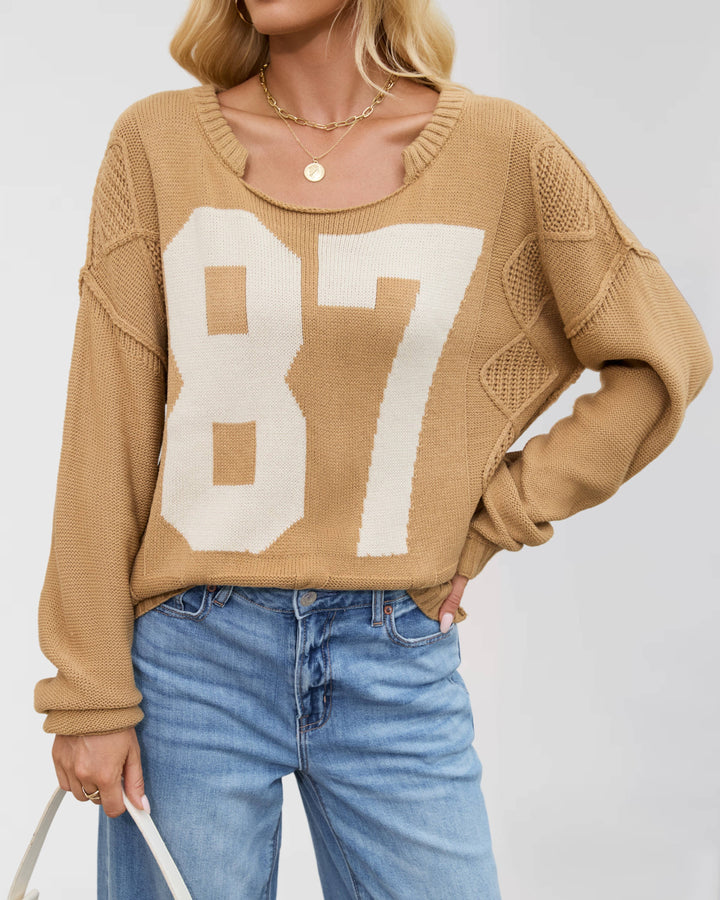The 87 Pullover Sweater With Twist Pattern