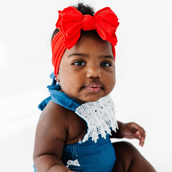 Accessories - Baby Bling® FAB-BOW-LOUS® soft nylon bow headband - - Cultured Cloths Apparel