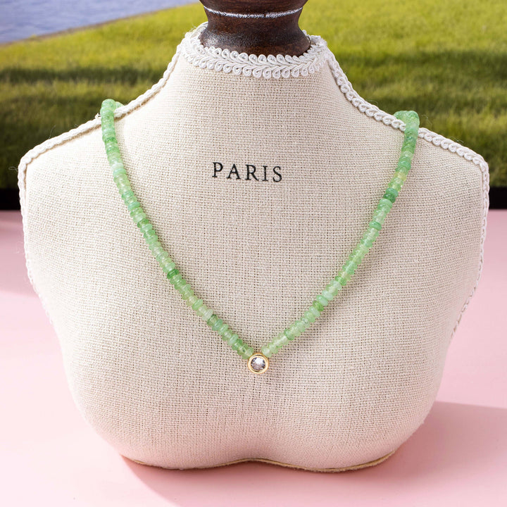 Accessories, Necklaces - NATURAL SEMI PRECIOUS STONE BEADED CHARM NECKLACE | 80N92658 - - Cultured Cloths Apparel
