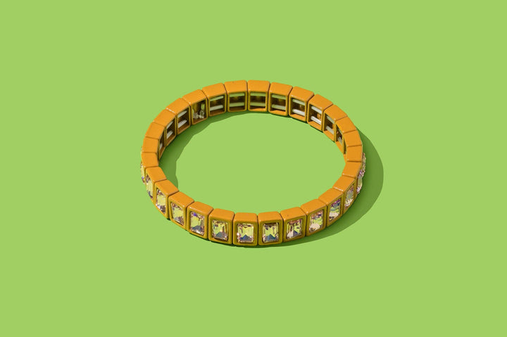 Accessories, Bracelets - Enamel Stretch Bracelet - Small Gems - Penelope - - Cultured Cloths Apparel