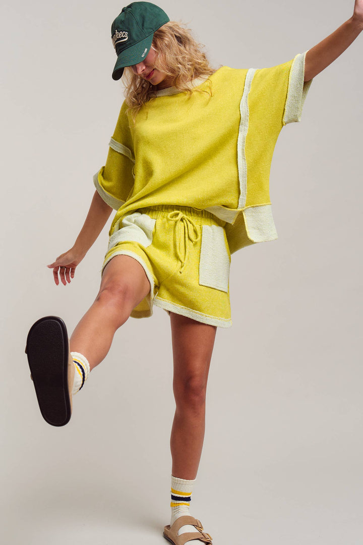 Reverse Seam Terry Two-Piece Set