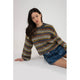 Women's Sweaters - Multicolor Crew Knit Sweater Top -  - Cultured Cloths Apparel
