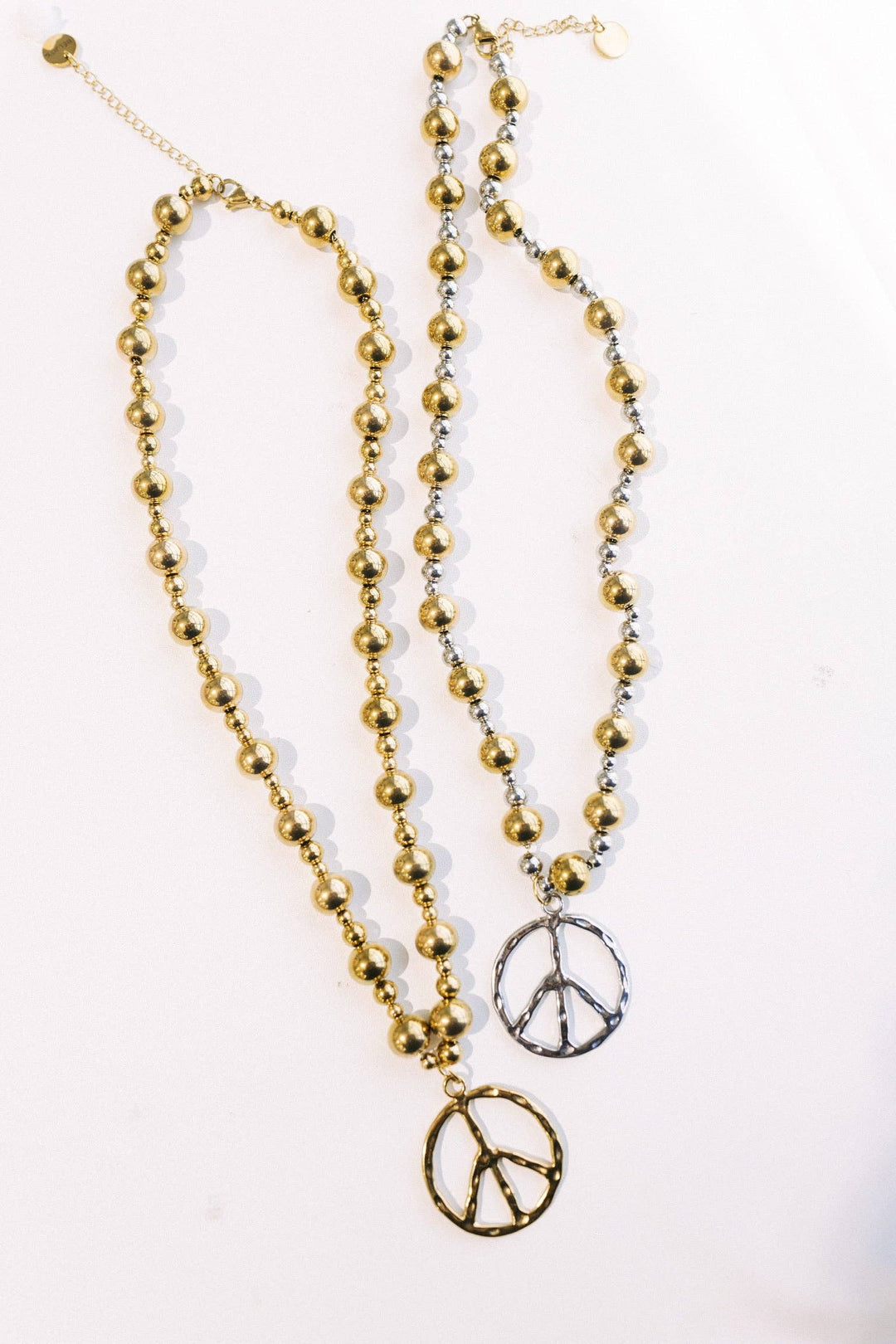 Keepin The Peace Necklace - Mixed Metal