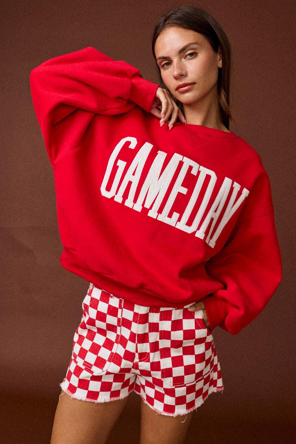 Graphic T-Shirts - Heather Gameday Sweatshirt - - Cultured Cloths Apparel