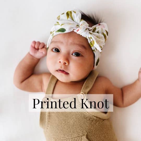 Accessories - Baby Bling® Printed Knot soft nylon headband - - Cultured Cloths Apparel