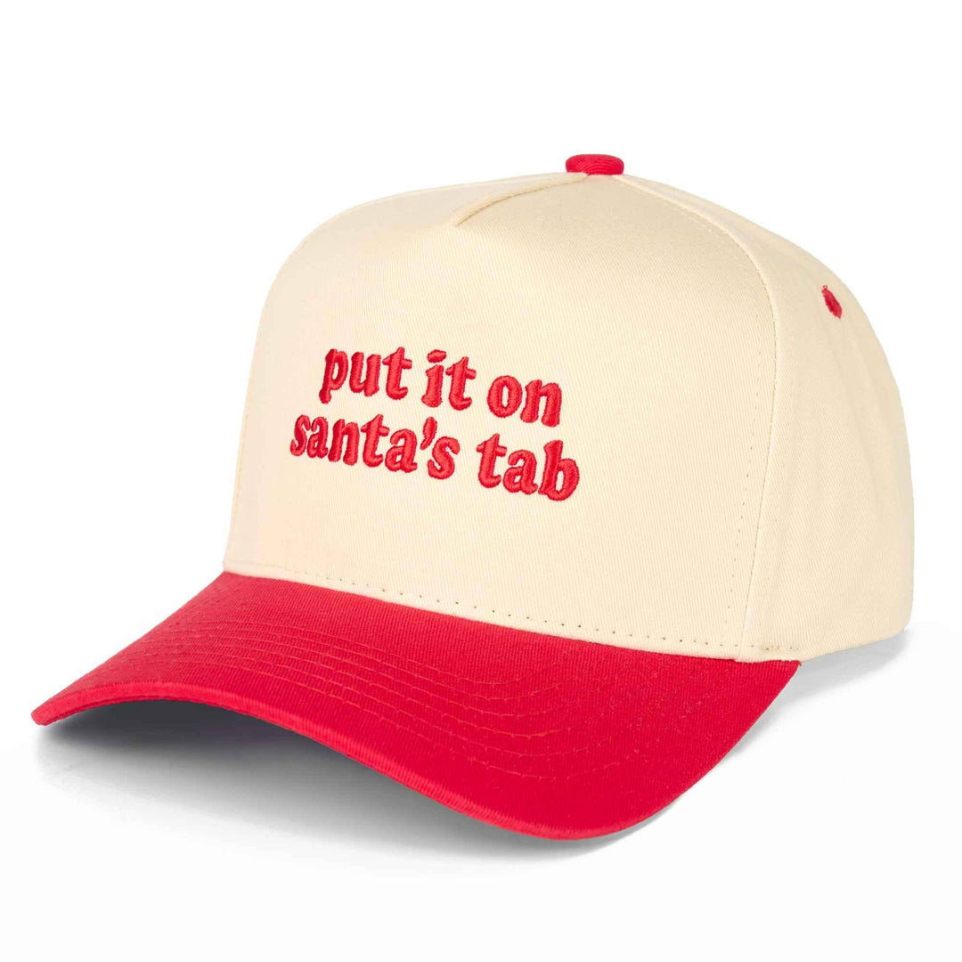 Accessories, Hats - TCM0107 Put It On Santa's Tab Trucker Hat - Red - Cultured Cloths Apparel
