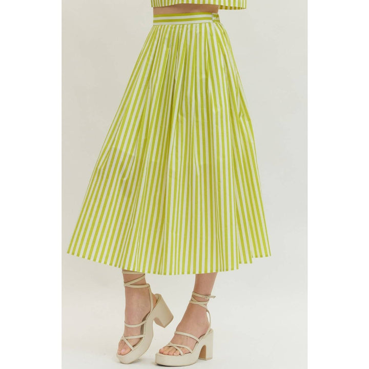 Women's Skirts - Striped midi skirt - - Cultured Cloths Apparel