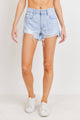 Women's Shorts - Just USA High Rise Destroyed Short -  - Cultured Cloths Apparel