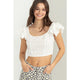 Women's Sleeveless - Almost Love Sleeveless Crop Top - Off White - Cultured Cloths Apparel