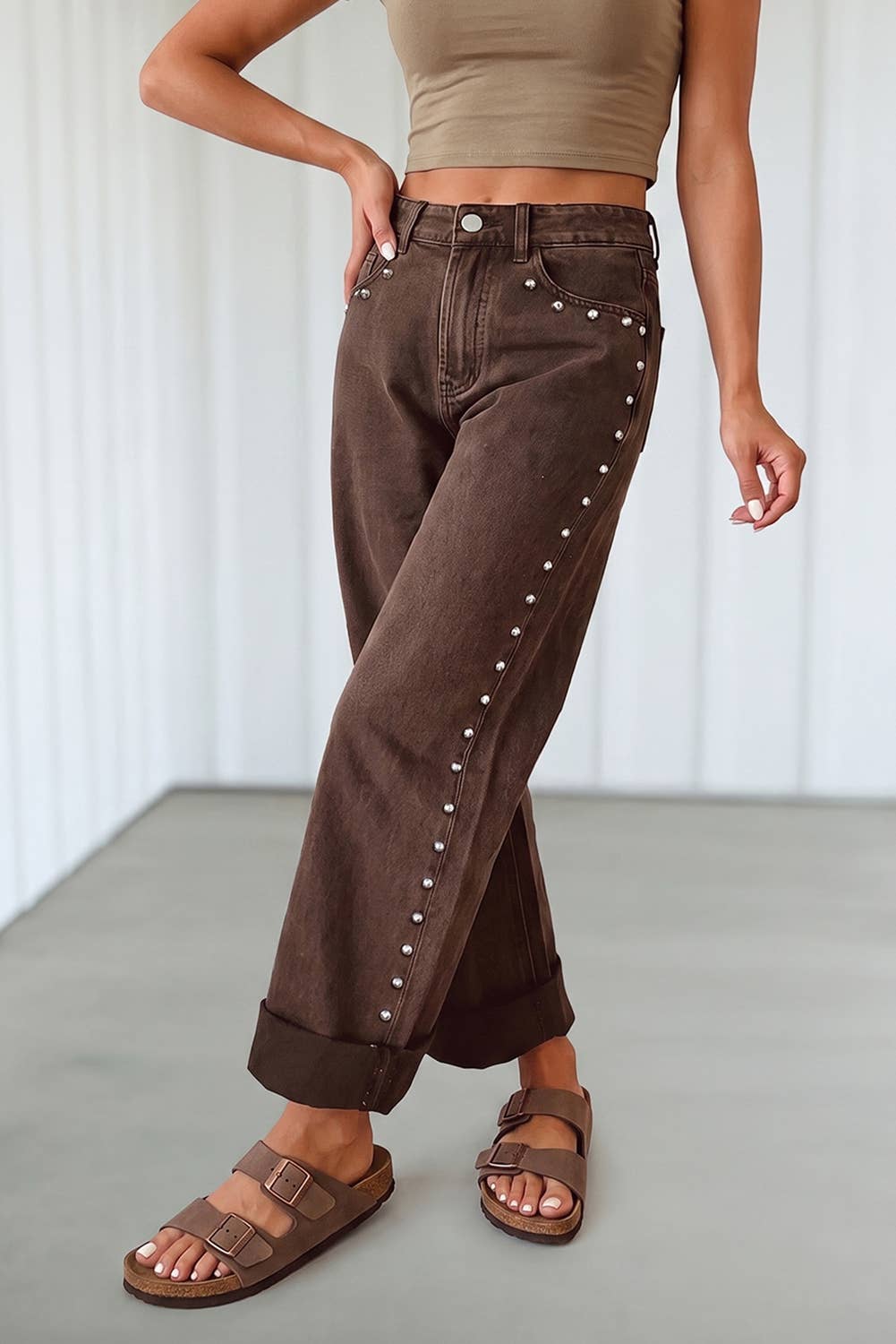 Denim - LAS Studs Decoration Casual Jeans (4-16) - 10 - Cultured Cloths Apparel