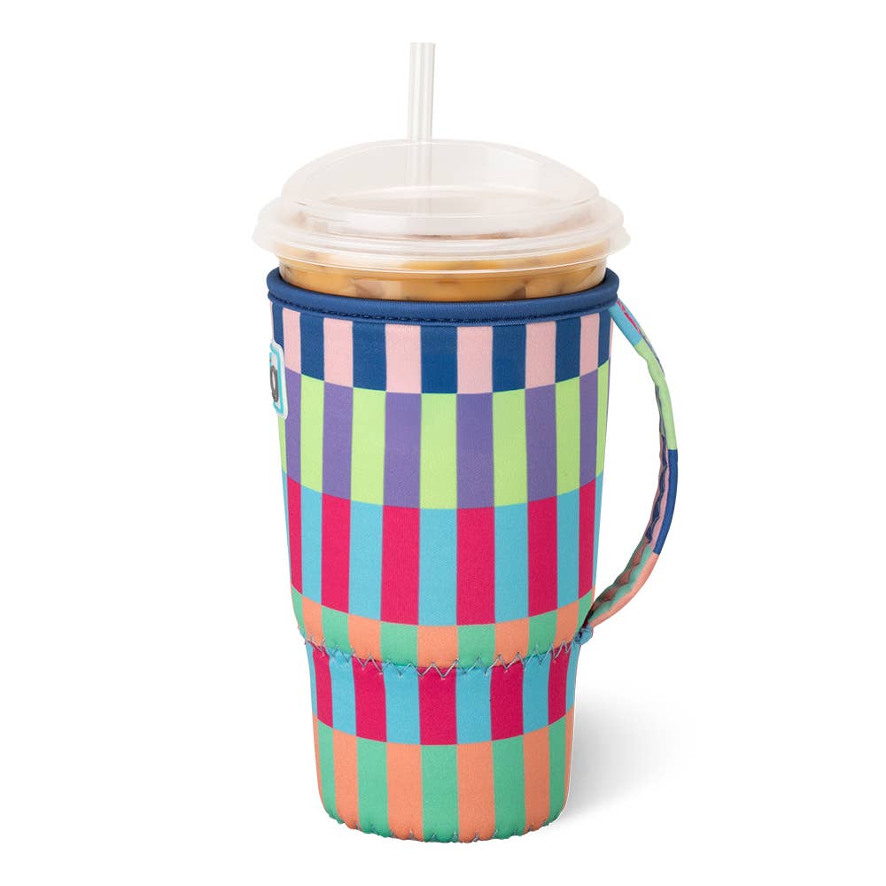 Drinkware - Brite Stripe Iced Cup Coolie (Large) - - Cultured Cloths Apparel