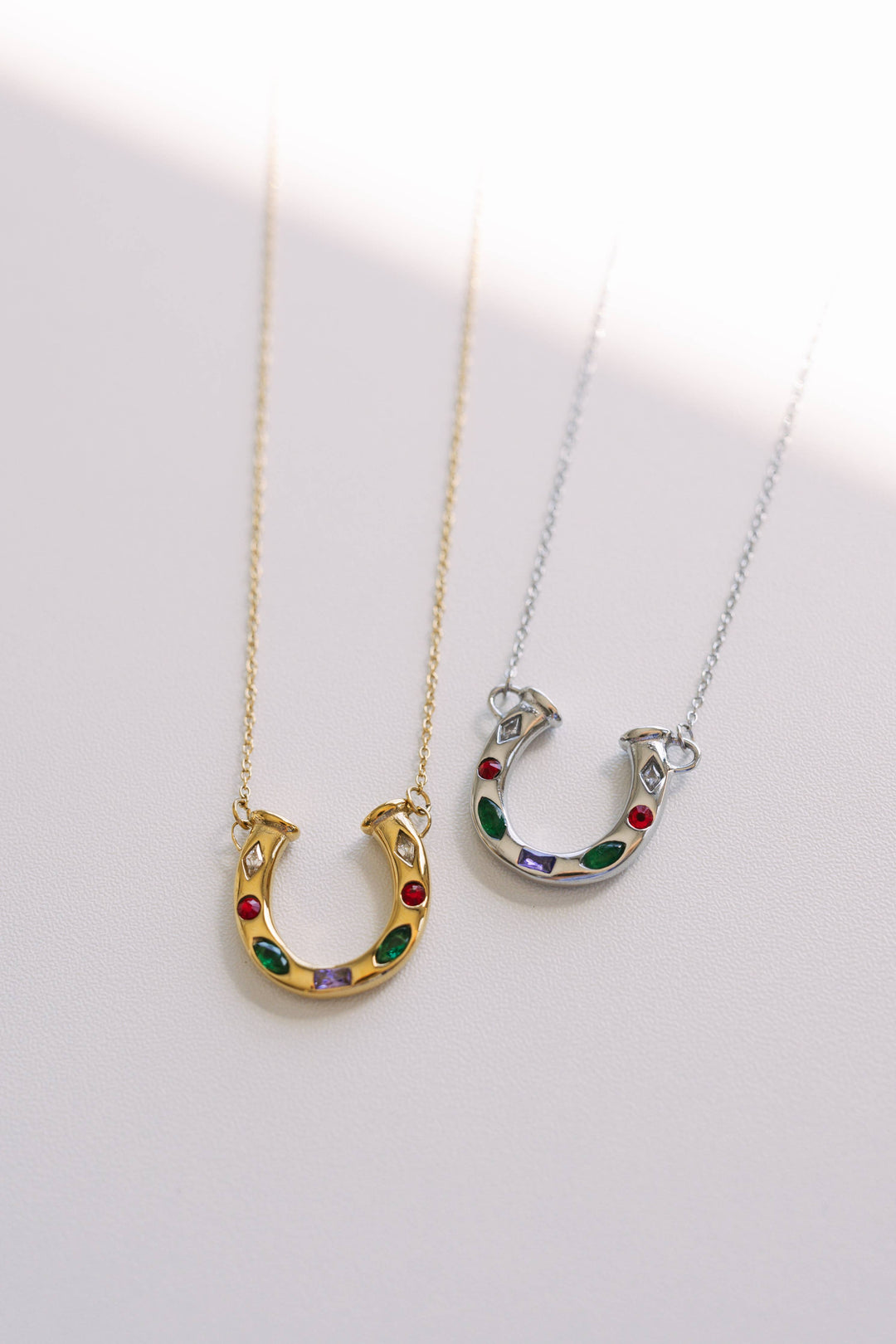 Lainey Crystal Horseshoe Necklace