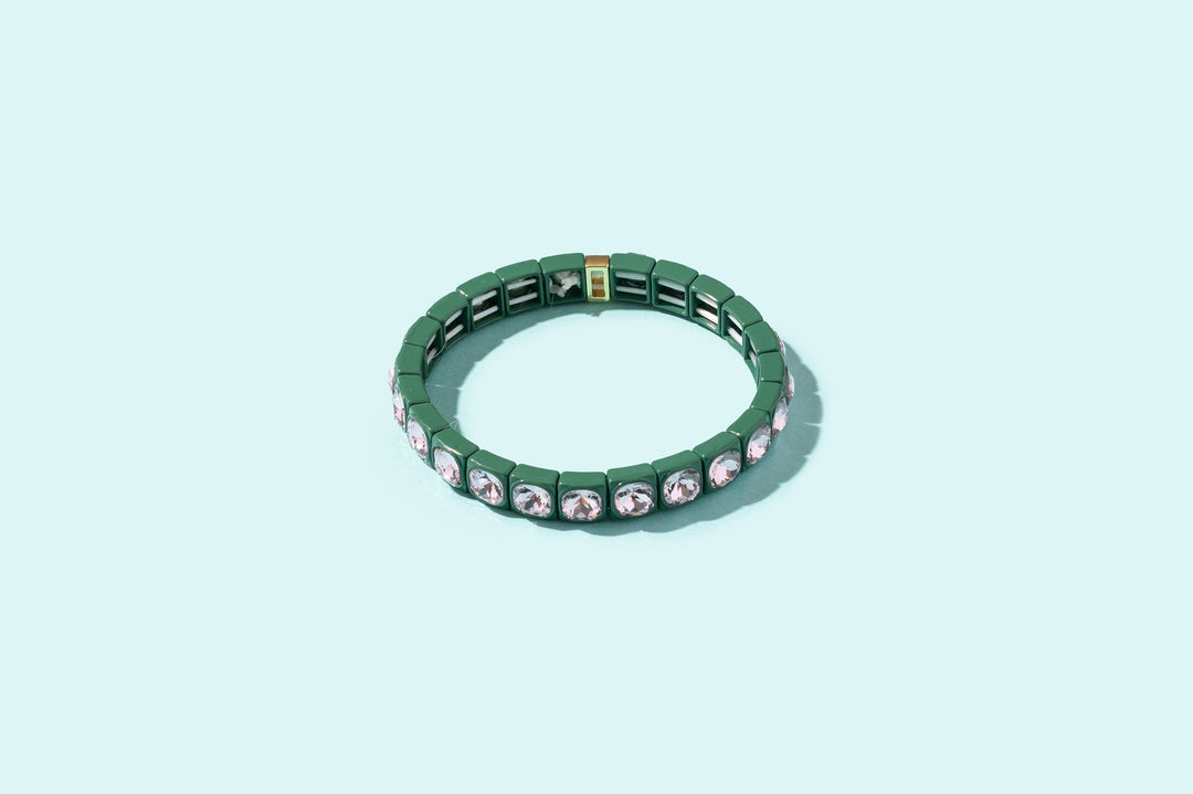 Accessories, Bracelets - Enamel Stretch Bracelet - Earth Tone Colors - - Cultured Cloths Apparel