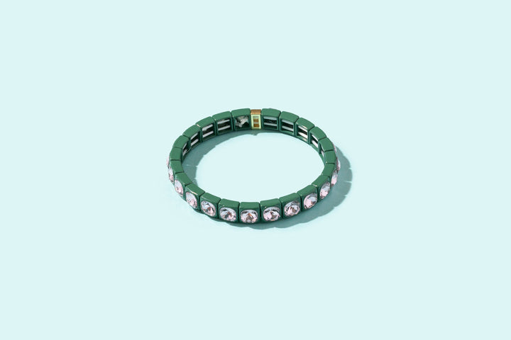 Accessories, Bracelets - Enamel Stretch Bracelet - Earth Tone Colors - - Cultured Cloths Apparel