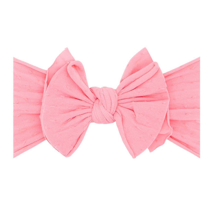 Accessories - Baby Bling® Shabby Dot FAB-BOW-LOUS® soft nylon bow headband - - Cultured Cloths Apparel