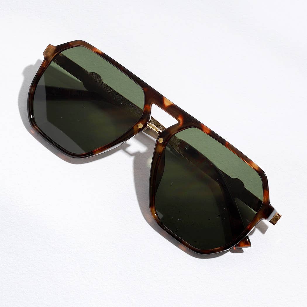 Sunglasses - Geometric Shape Thin Frame Designed Sunglasses - - Cultured Cloths Apparel