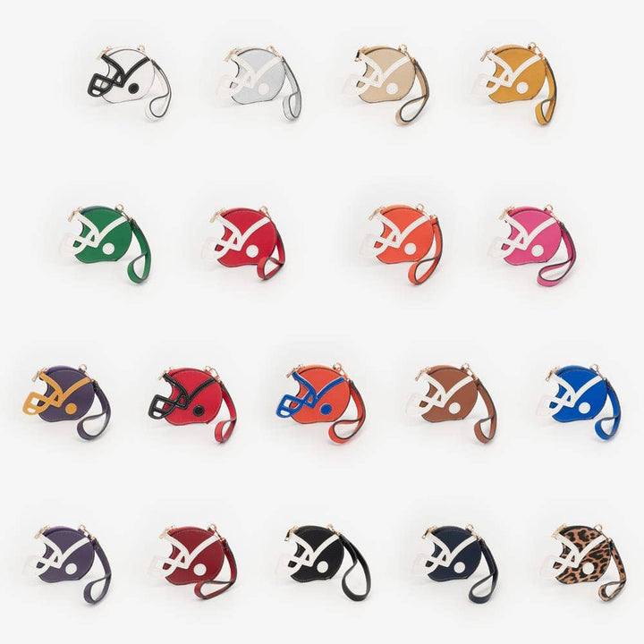 Football Helmet Coin Purse Wristlet