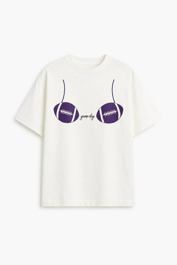 FOOTBALL BRA GRAPHIC TEE