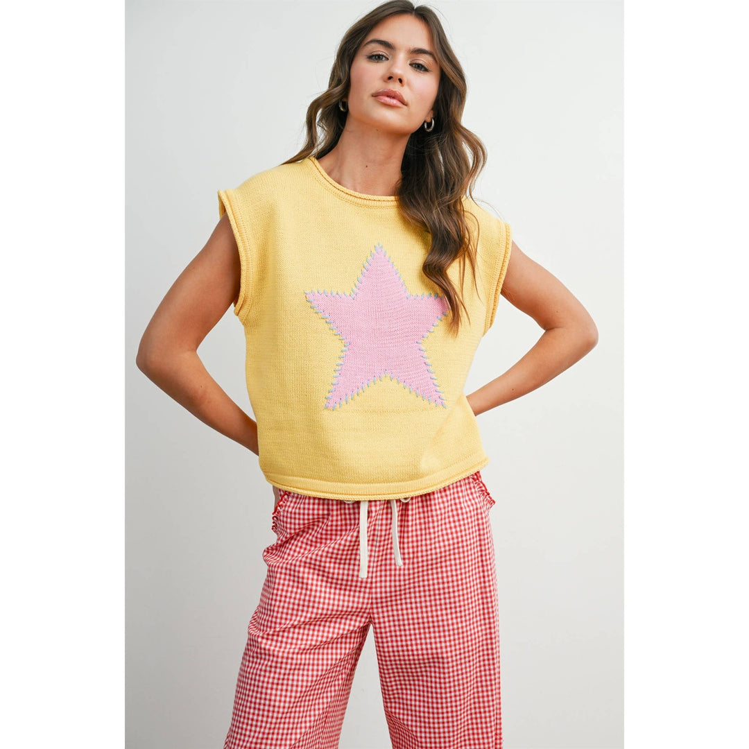 Women's Short Sleeve - Star Graphic Sweatshirt - - Cultured Cloths Apparel