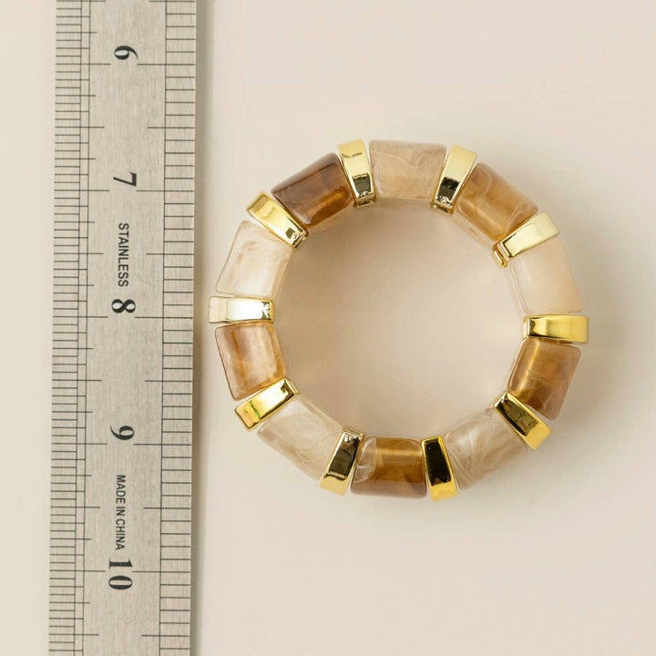 Accessories, Bracelets - Colorful Resin Block Bracelet - - Cultured Cloths Apparel