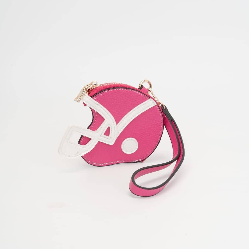 Football Helmet Coin Purse Wristlet