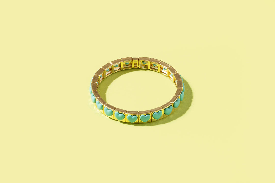 Accessories, Bracelets - Enamel Stretch Bracelet - Earth Tone Colors - - Cultured Cloths Apparel
