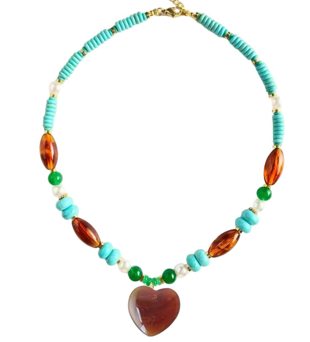 Accessories, Necklaces - Island Heart Necklace - - Cultured Cloths Apparel