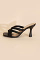 Shoes - KELLAN-S Double Cross Braided Heels -  - Cultured Cloths Apparel