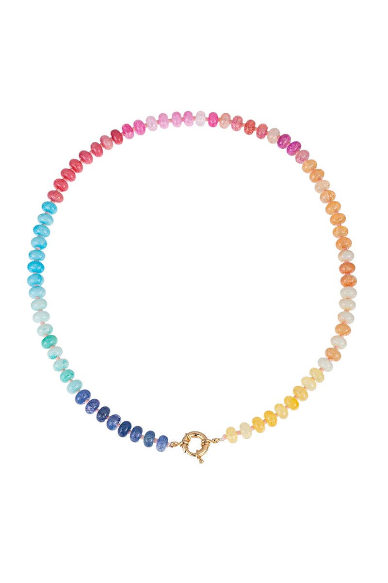 Accessories, Necklaces - Vibrant Beaded Necklace - - Cultured Cloths Apparel