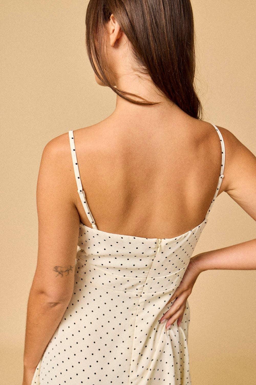 Women's Dresses - Caroline Polka Dot Dress - - Cultured Cloths Apparel