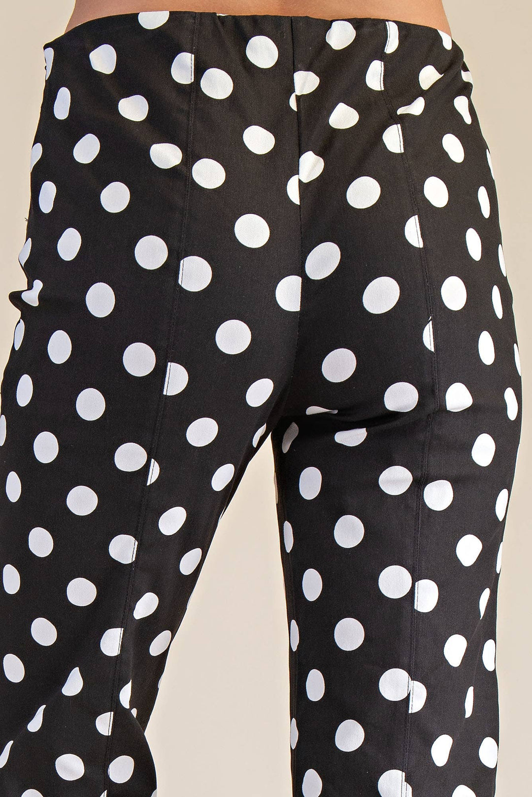 Pants - Flare Crop Dot Pants - - Cultured Cloths Apparel